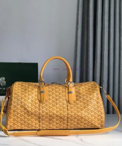 🧳 The Boston45 travel bag is made of Goyardine cotton linen canvas and Servon calf leather, ugnxj88i