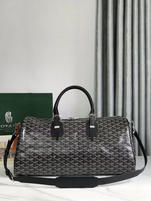 🧳 The Boston45 travel bag is made of Goyardine cotton linen canvas and Servon calf leather, la8rmhgp - Image 2