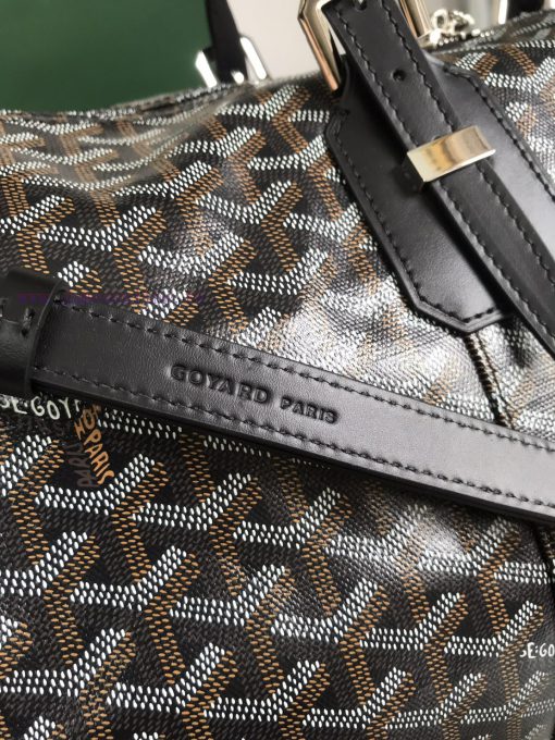 🧳 The Boston45 travel bag is made of Goyardine cotton linen canvas and Servon calf leather, la8rmhgp - Image 7