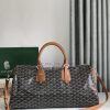 🧳 The Boston45 travel bag is made of Goyardine cotton linen canvas and Servon calf leather, mpf1p3jt