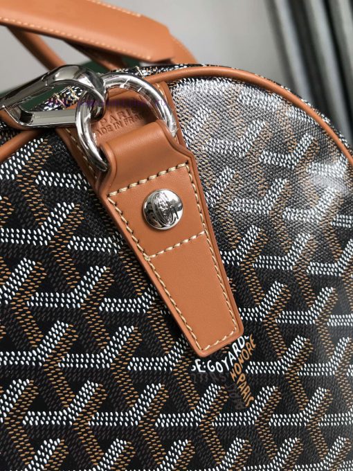 🧳 The Boston45 travel bag is made of Goyardine cotton linen canvas and Servon calf leather, mpf1p3jt - Image 7