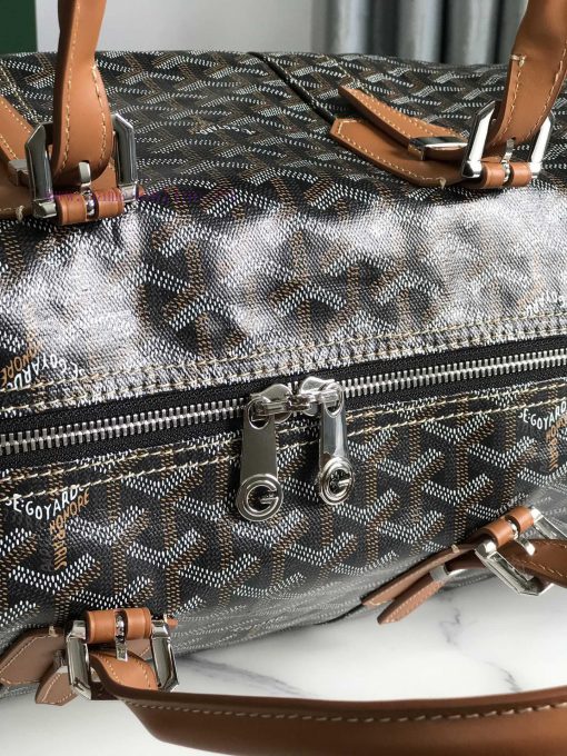 🧳 The Boston45 travel bag is made of Goyardine cotton linen canvas and Servon calf leather, mpf1p3jt - Image 9