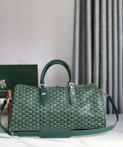 🧳 The Boston45 travel bag is made of Goyardine cotton linen canvas and Servon calf leather, vg9hw1lt