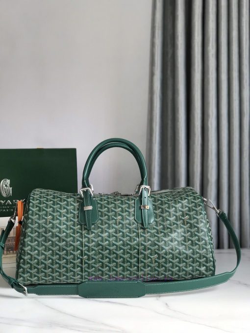 🧳 The Boston45 travel bag is made of Goyardine cotton linen canvas and Servon calf leather, vg9hw1lt - Image 2