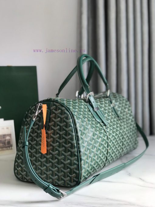 🧳 The Boston45 travel bag is made of Goyardine cotton linen canvas and Servon calf leather, vg9hw1lt - Image 3