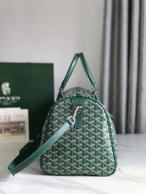 🧳 The Boston45 travel bag is made of Goyardine cotton linen canvas and Servon calf leather, vg9hw1lt - Image 4