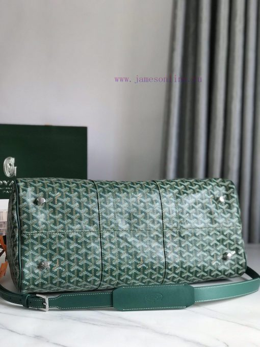 🧳 The Boston45 travel bag is made of Goyardine cotton linen canvas and Servon calf leather, vg9hw1lt - Image 5