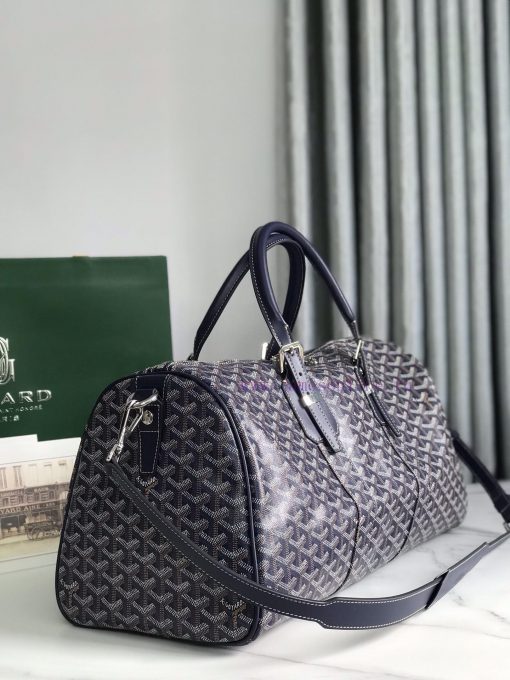 🧳 The Boston45 travel bag is made of Goyardine cotton linen canvas and Servon calf leather vru7gvxo - Image 3