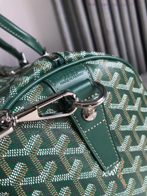 🧳 The Boston45 travel bag is made of Goyardine cotton linen canvas and Servon calf leather, vg9hw1lt - Image 7
