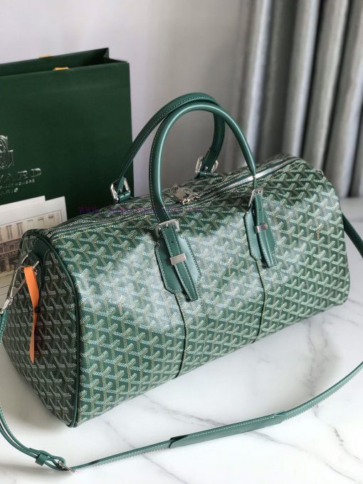 🧳 The Boston45 travel bag is made of Goyardine cotton linen canvas and Servon calf leather, vg9hw1lt - Image 10