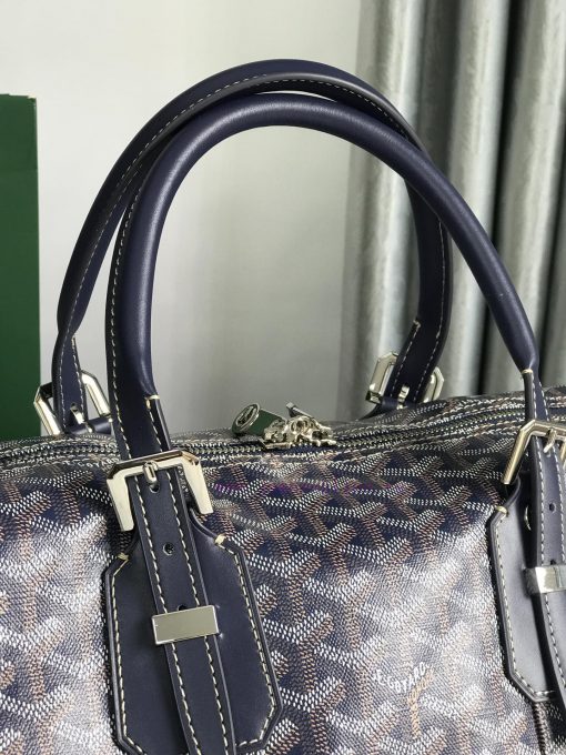 🧳 The Boston45 travel bag is made of Goyardine cotton linen canvas and Servon calf leather vru7gvxo - Image 6