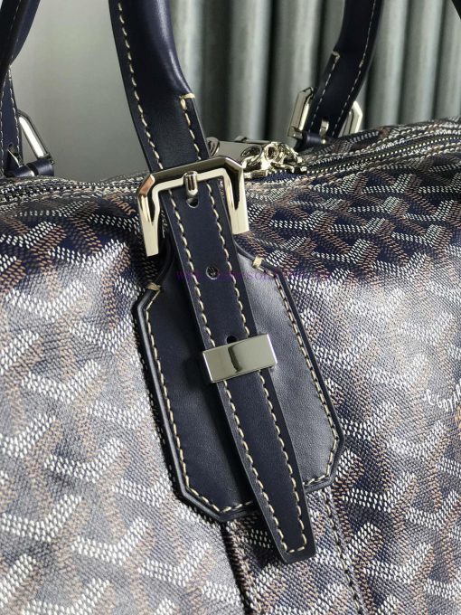 🧳 The Boston45 travel bag is made of Goyardine cotton linen canvas and Servon calf leather vru7gvxo - Image 8