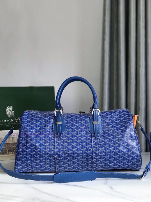 🧳 The Boston45 travel bag is made of Goyardine cotton linen canvas and Servon calf leather, p78f3blq - Image 2