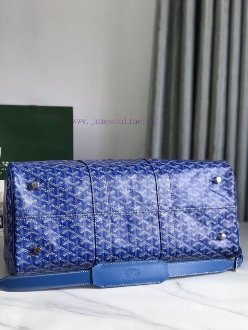 🧳 The Boston45 travel bag is made of Goyardine cotton linen canvas and Servon calf leather, p78f3blq - Image 5