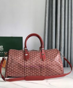 🧳 The Boston45 travel bag is made of Goyardine cotton linen canvas and Servon calf leather, lz4lzq74