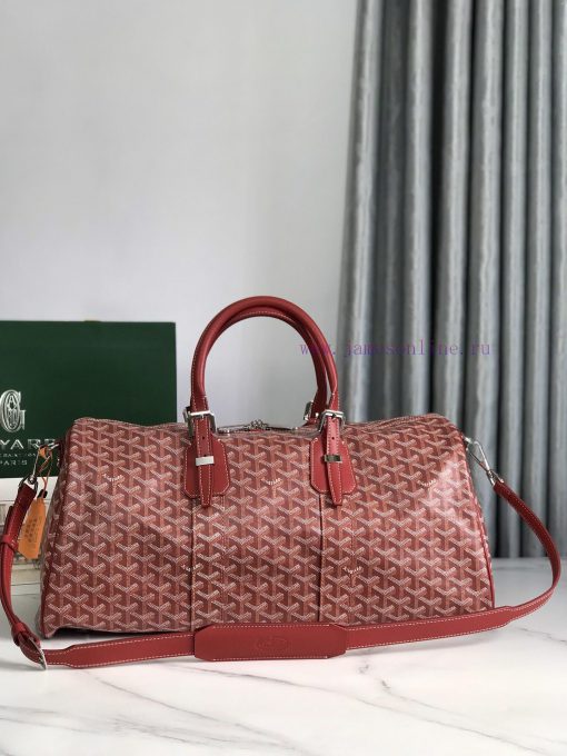 🧳 The Boston45 travel bag is made of Goyardine cotton linen canvas and Servon calf leather, lz4lzq74 - Image 2