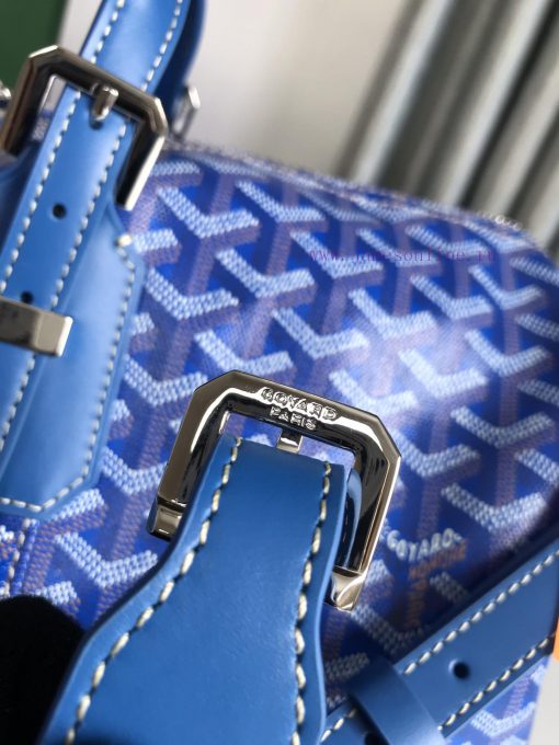 🧳 The Boston45 travel bag is made of Goyardine cotton linen canvas and Servon calf leather, p78f3blq - Image 7