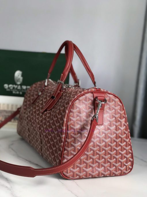 🧳 The Boston45 travel bag is made of Goyardine cotton linen canvas and Servon calf leather, lz4lzq74 - Image 3