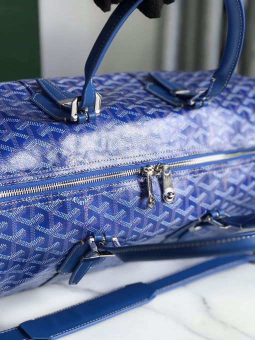 🧳 The Boston45 travel bag is made of Goyardine cotton linen canvas and Servon calf leather, p78f3blq - Image 9
