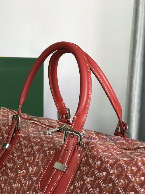 🧳 The Boston45 travel bag is made of Goyardine cotton linen canvas and Servon calf leather, lz4lzq74 - Image 5