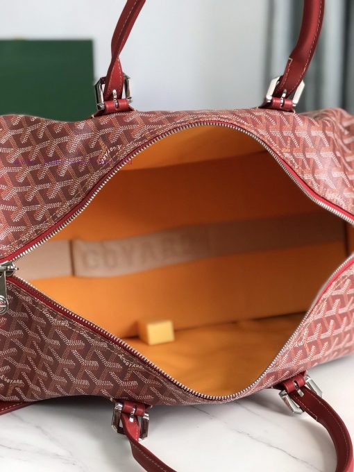 🧳 The Boston45 travel bag is made of Goyardine cotton linen canvas and Servon calf leather, lz4lzq74 - Image 9