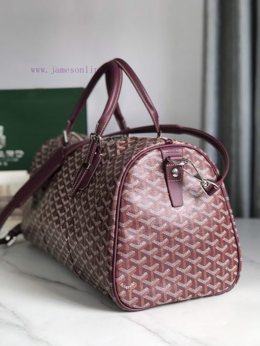 🧳 The Boston45 travel bag is made of Goyardine cotton linen canvas and Servon calf leather, q84mxi8x - Image 3