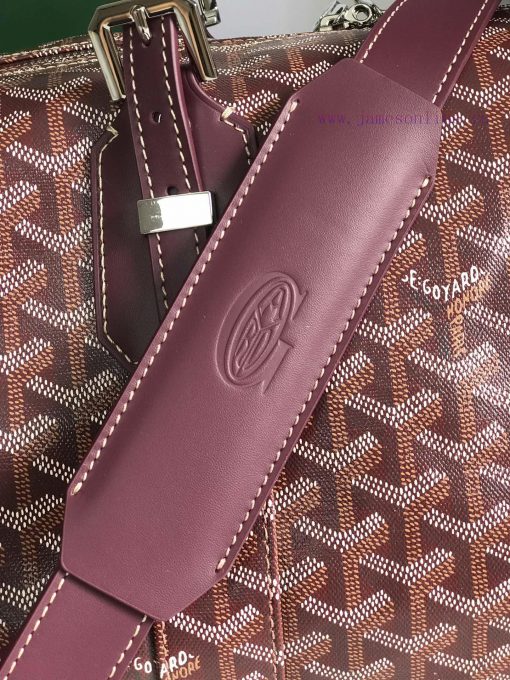 🧳 The Boston45 travel bag is made of Goyardine cotton linen canvas and Servon calf leather, q84mxi8x - Image 5