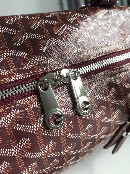 🧳 The Boston45 travel bag is made of Goyardine cotton linen canvas and Servon calf leather, q84mxi8x - Image 7