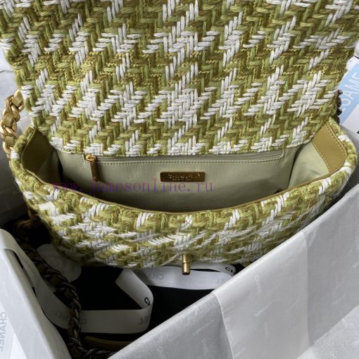 Chanel Bag Chanel Autumn/Winter Collection 19bagPlant grass in seconds 〰️ AS1161 woolen fabr mf9ngdtp - Image 8