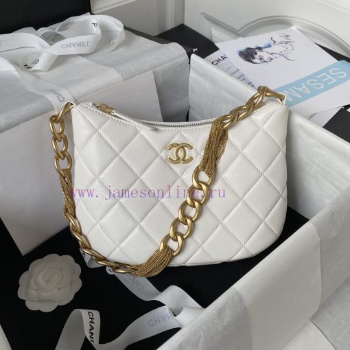 Chanel Bag This is too cute, isn't it Chanel 223A small AS4220hobo sheepskin armpit bag tas qwhulhu1 - Image 2