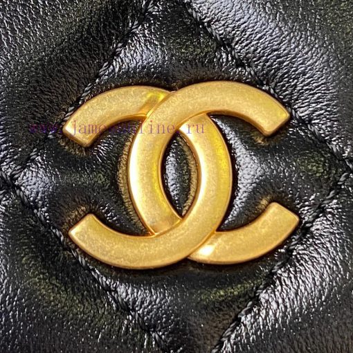 Chanel Bag Chanel 23B metal wristband flip phone caseBright sheepskin with a single color an ungnjm12 - Image 4