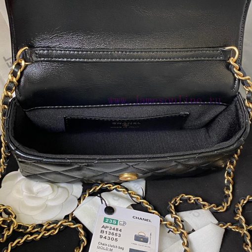 Chanel Bag Chanel 23B metal wristband flip phone caseBright sheepskin with a single color an ungnjm12 - Image 9