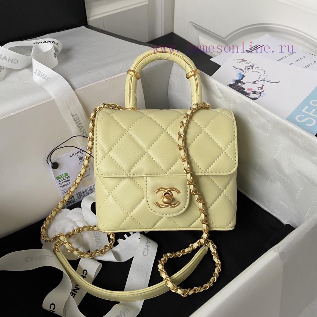 Chanel Bag Chanel 23S new AS4035 handle flip bag made of lambskin, this season's super popul oi0ve3yg - Image 2