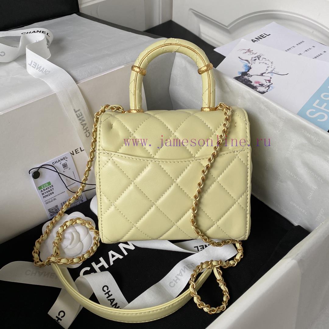 Chanel Bag Chanel 23S new AS4035 handle flip bag made of lambskin, this season's super popul oi0ve3yg - Image 3