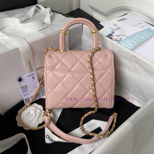 Chanel Bag Chanel 23S new AS4035 handle flip bag made of lambskin, this season's super popul 3rt50snw - Image 3