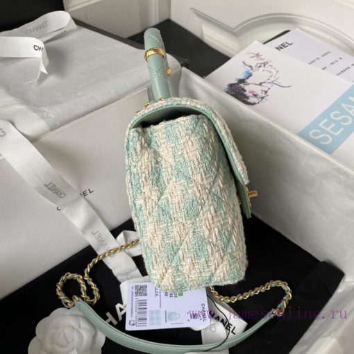 Chanel Bag Chanel 23S new AS4035 handle flip bag with diagonal soft texture. This season's s usbs0hy6 - Image 6
