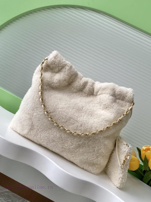 Chanel Bag 24K wool, 22bagsXiangnai Goose's bag accessories will always be planted with gras fk1ay2xi - Image 4