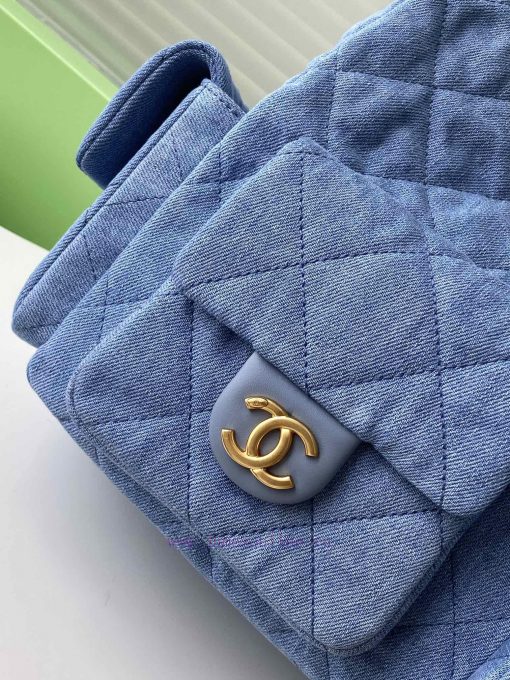 Chanel Bag The 25C popular denim fabric bag is surprisingly lightweight and beautiful, with wg3zs2xj - Image 6