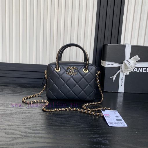 Chanel Bag Chanel ️ 25C Woven Handle AS5300 Texture Full Sheepskin with Old Metal Woven Logo wdnl3x8a - Image 2