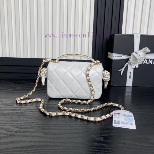Chanel Bag Chanel 25C Early Spring Collection CF Woven Knot Handbag AS5298Sheepskin paired w m6prgngj - Image 3