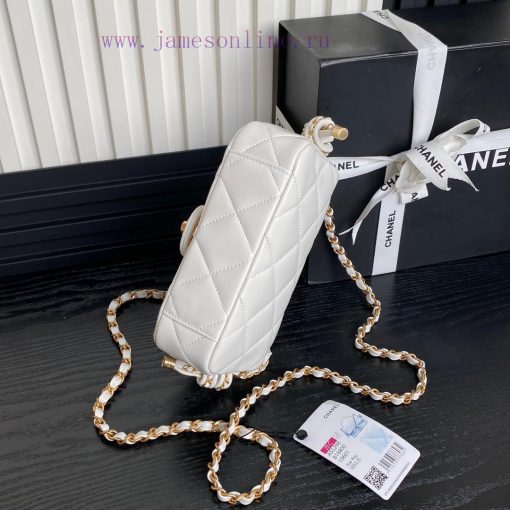 Chanel Bag Chanel 25C Early Spring Collection CF Woven Knot Handbag AS5298Sheepskin paired w m6prgngj - Image 6