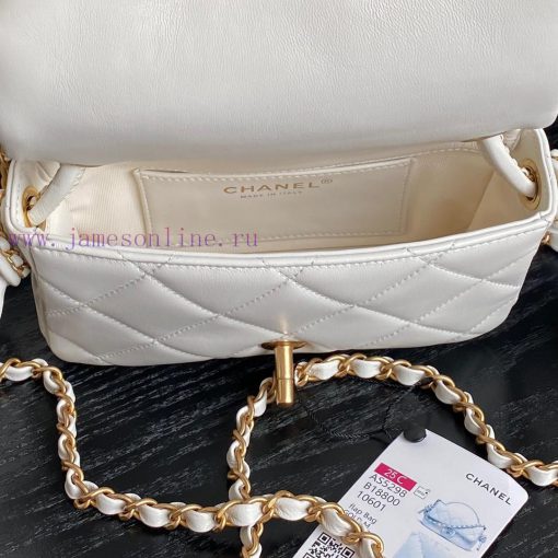 Chanel Bag Chanel 25C Early Spring Collection CF Woven Knot Handbag AS5298Sheepskin paired w m6prgngj - Image 9