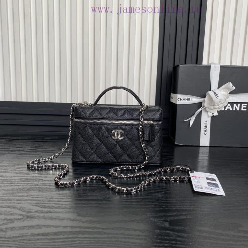 Chanel Bag Chanel 25C Silver Chain A4414 Logo Handheld Backpack with One Shoulder calf leath w6rwoto0