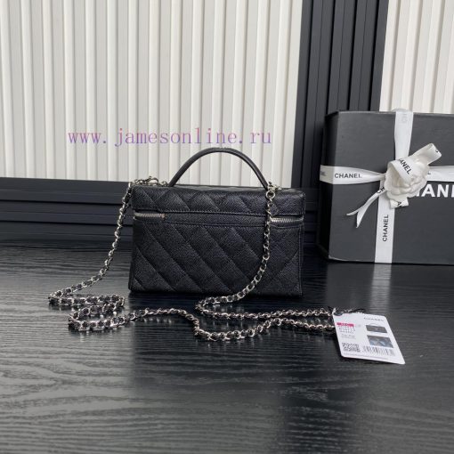 Chanel Bag Chanel 25C Silver Chain A4414 Logo Handheld Backpack with One Shoulder calf leath w6rwoto0 - Image 3