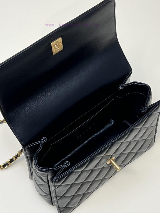 Chanel Bag 𝟮𝟯𝗣 The handle bag is made of cowhide series, with a bright luster, classic desig t229ju8e - Image 9