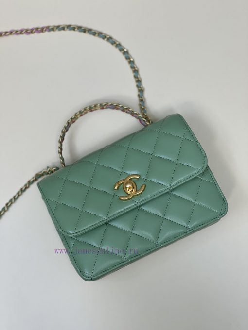 Chanel Bag 𝟮𝟯𝗣 The handle bag is made of cowhide series, with a bright luster, classic desig yw3t3r16