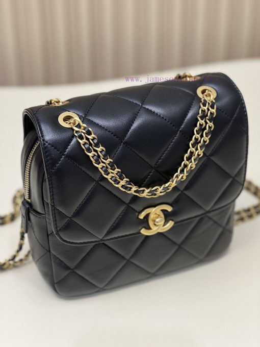 Chanel Bag 𝟮𝟯𝗣𝗔𝗱𝗼 Backpack 🪄Original factory lambskin has a delicate touchThe chain is the m rg2wwevu - Image 3
