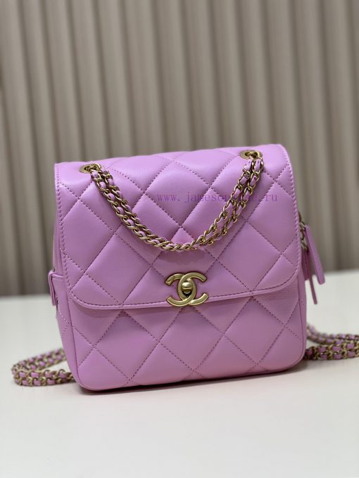 Chanel Bag 𝟮𝟯𝗣𝗔𝗱𝗼 Backpack 🪄Original factory lambskin has a delicate touchThe chain is the m vqnkaxtz