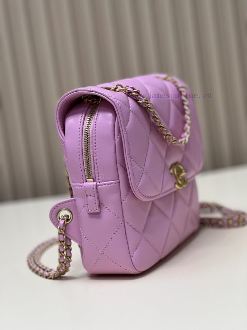 Chanel Bag 𝟮𝟯𝗣𝗔𝗱𝗼 Backpack 🪄Original factory lambskin has a delicate touchThe chain is the m vqnkaxtz - Image 4