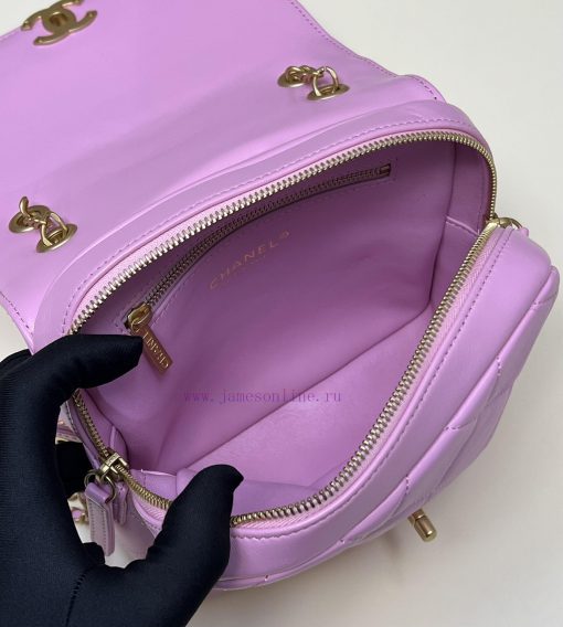 Chanel Bag 𝟮𝟯𝗣𝗔𝗱𝗼 Backpack 🪄Original factory lambskin has a delicate touchThe chain is the m vqnkaxtz - Image 9